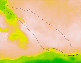 1 rOpenSci seal track over bathymetry web