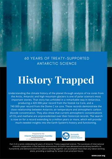 60 Years of Treaty-Supported Antarctic Science - History Trapped