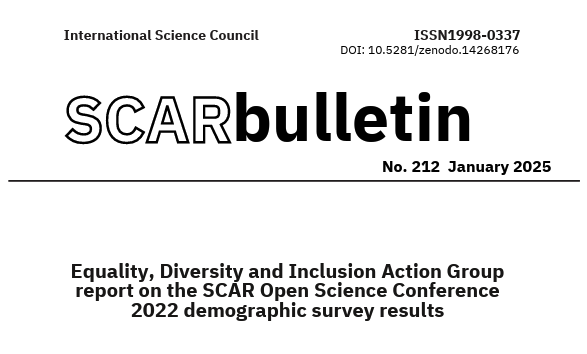 SCAR Bulletin 212: OSC 2022 Demographic Survey Results | SCAR